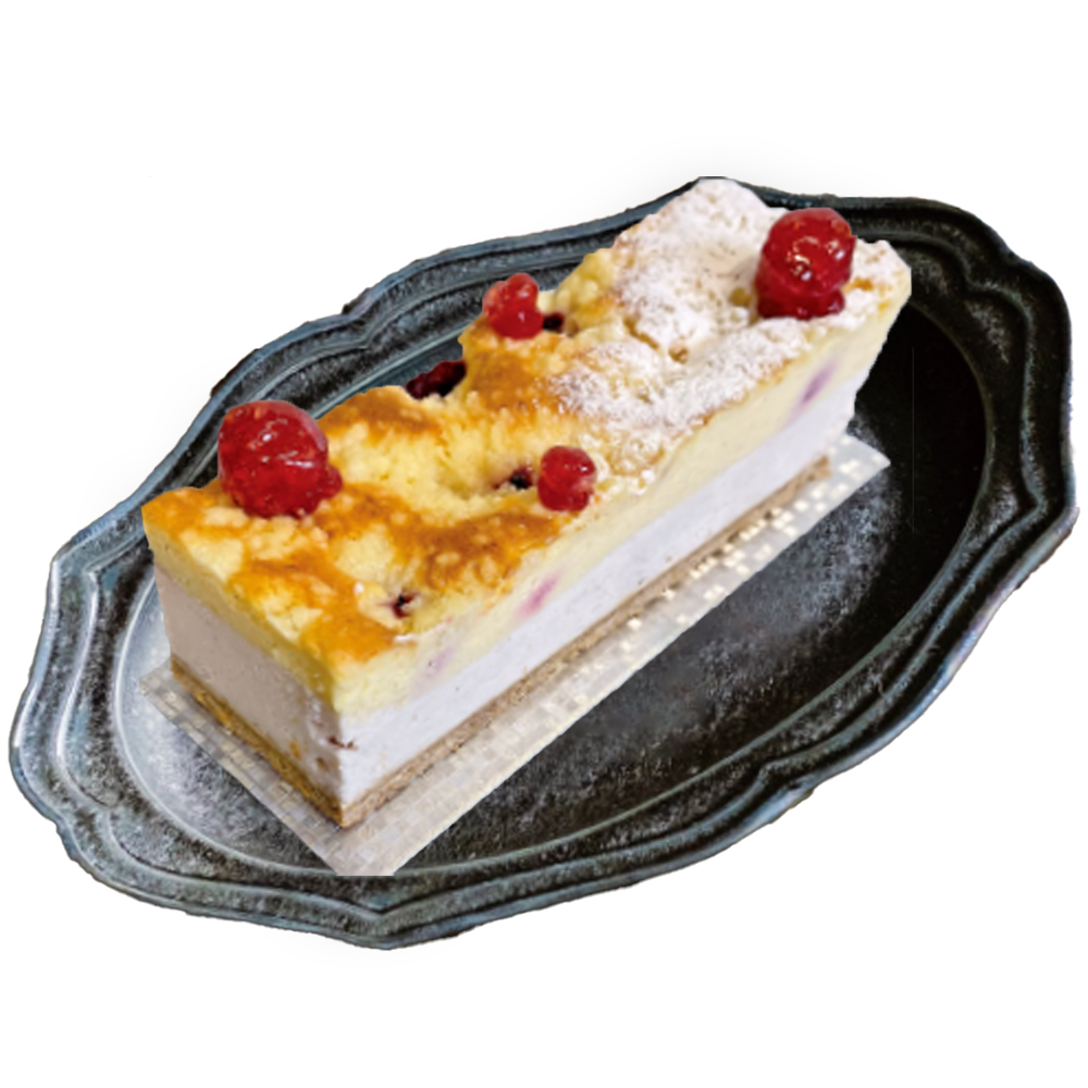 ラズベリーのチーズスフレ