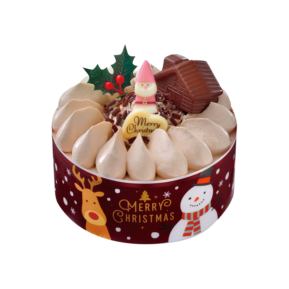 ヤマザキ クリスマスカフェオレケーキ4号