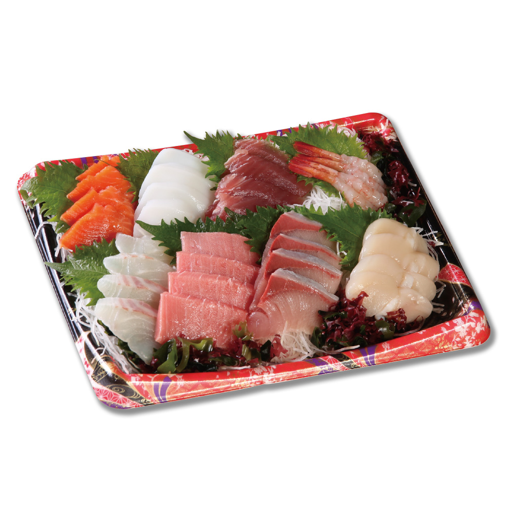 お魚屋さんのお刺身盛合せ８品盛