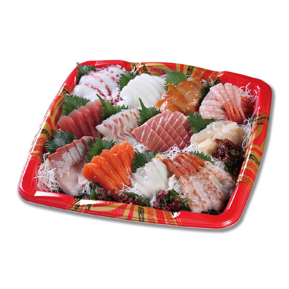 お魚屋さんのお刺身盛合せ１２品盛