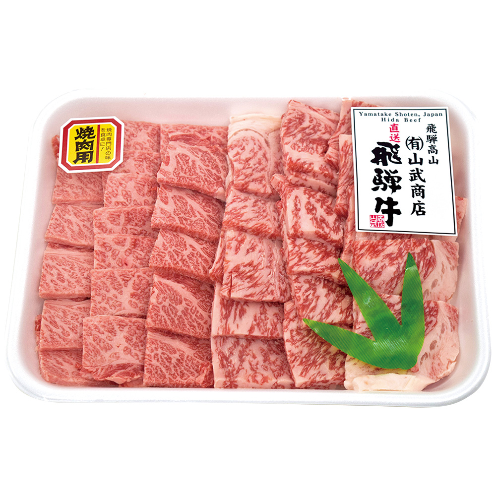 山武商店飛騨牛焼肉セット５００ｇ（ロース２５０ｇ・バラ２５０ｇ）