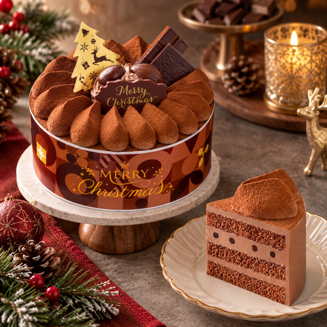 クリスマス生チョコケーキ５号