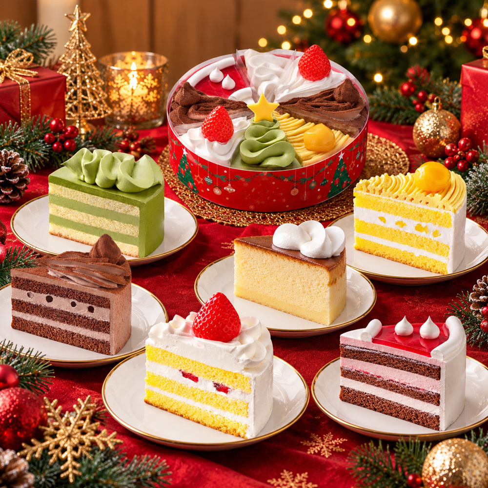 クリスマスショートケーキ詰合せ６号