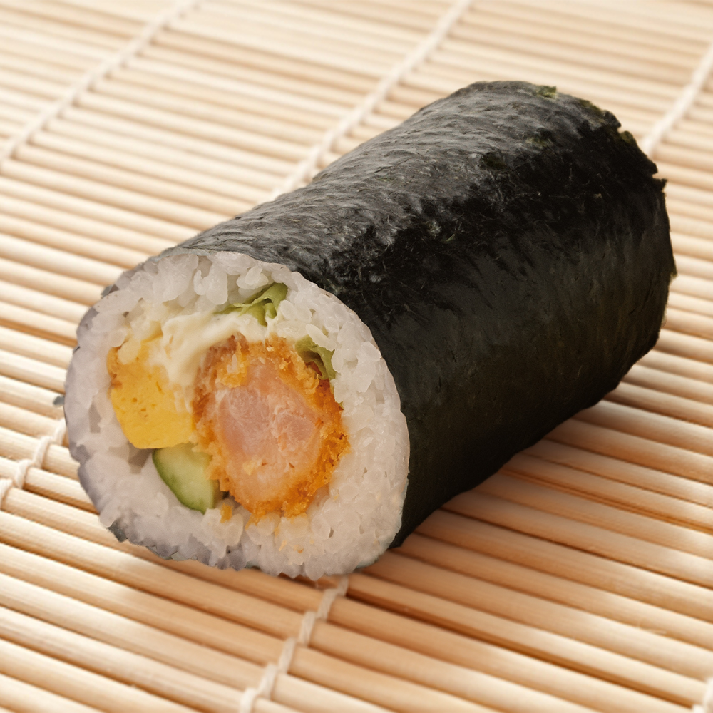 さとう手巻きさとう自家製プリップリエビカツ巻　　　　　